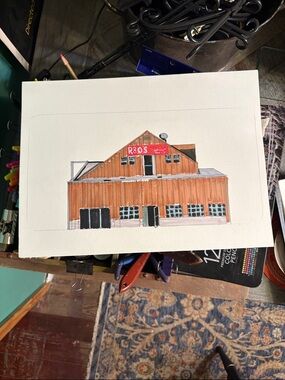 Original Architectural Watercolor - R&O’s Illustration